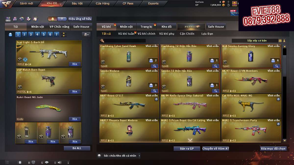 shop acc cf uy tin gia re
